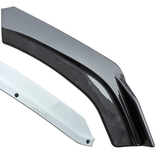 TunerGenix Front Splitter Carbon Surface-white Front Splitter Kit for Honda Civic Sedan 12-19