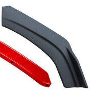 TunerGenix Front Splitter Matte Black-red Front Splitter Kit for Honda Civic Sedan 12-19