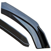 TunerGenix Front Splitter Pure Gloss Black Front Splitter Kit for Honda Civic Sedan 12-19