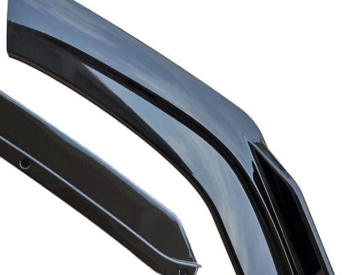 TunerGenix Front Splitter Pure Gloss Black Front Splitter Kit for Honda Civic Sedan 12-19