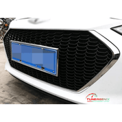 TunerGenix Front Grille Honeycomb Front Grille for Hyundai Elantra 16-18