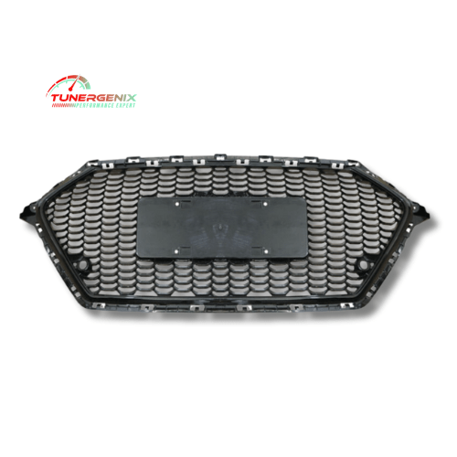 TunerGenix Front Grille Black Honeycomb Front Grille for Hyundai Elantra 16-18