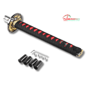 TunerGenix Shift Knob 260MM Black/Red Katana Samurai Sword Shift Knob