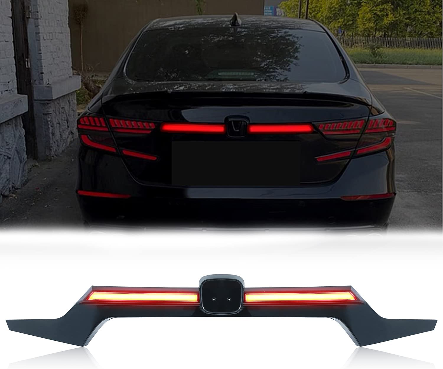 TunerGenix Tail Lights LED Taillight for Honda Accord 18-20