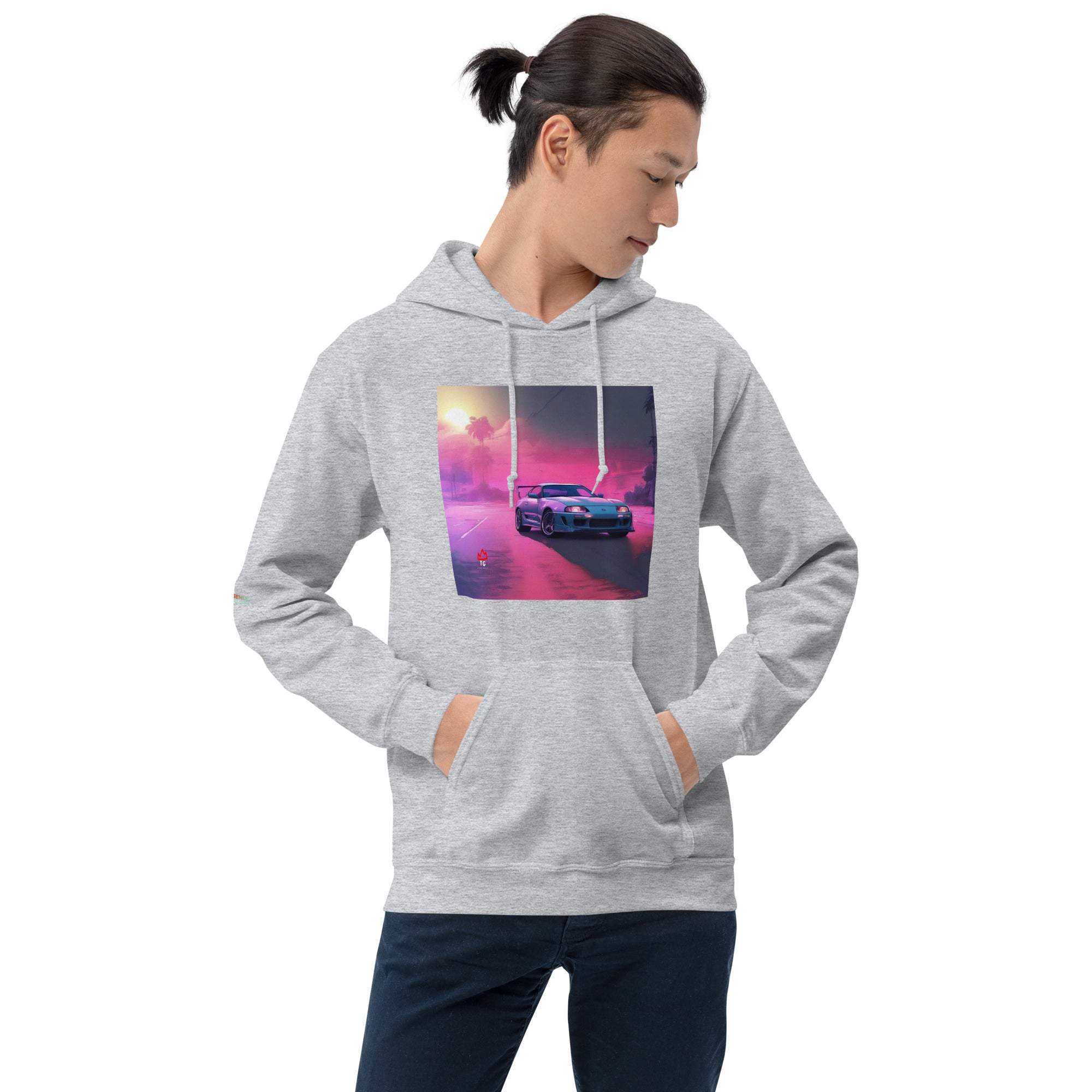 TunerGenix Hoodie Sport Grey / S Miami Supra Unisex Hoodie