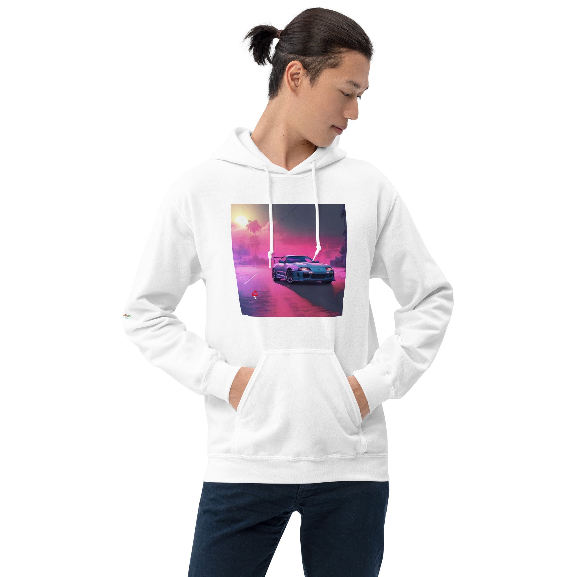 TunerGenix Hoodie White / S Miami Supra Unisex Hoodie