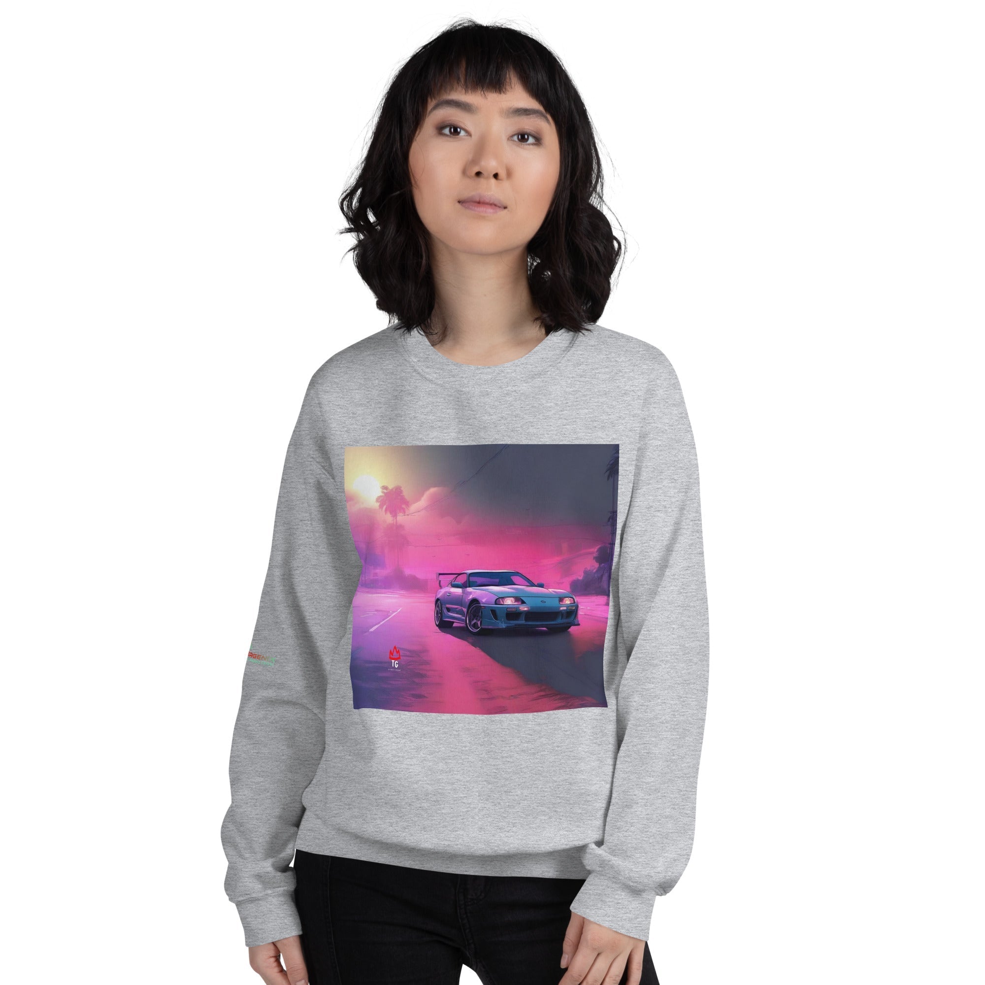 TunerGenix Sweatshirt Sport Grey / S Miami Supra Unisex Sweatshirt