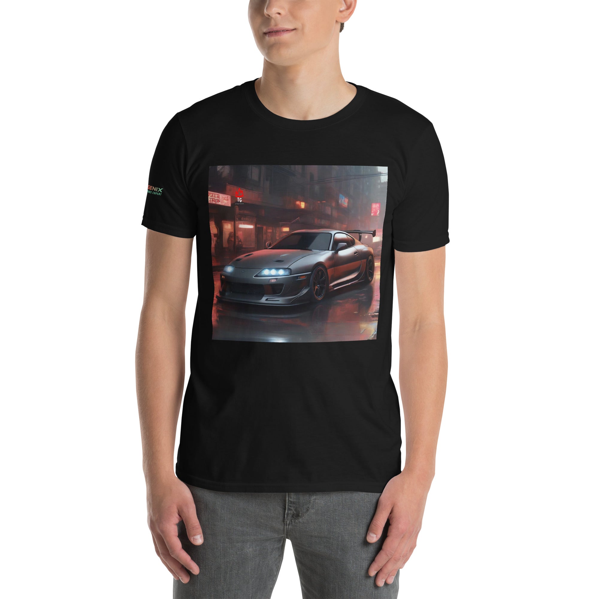 TunerGenix T-Shirt Black / S Nite Life Supra Short-Sleeve Unisex T-Shirt