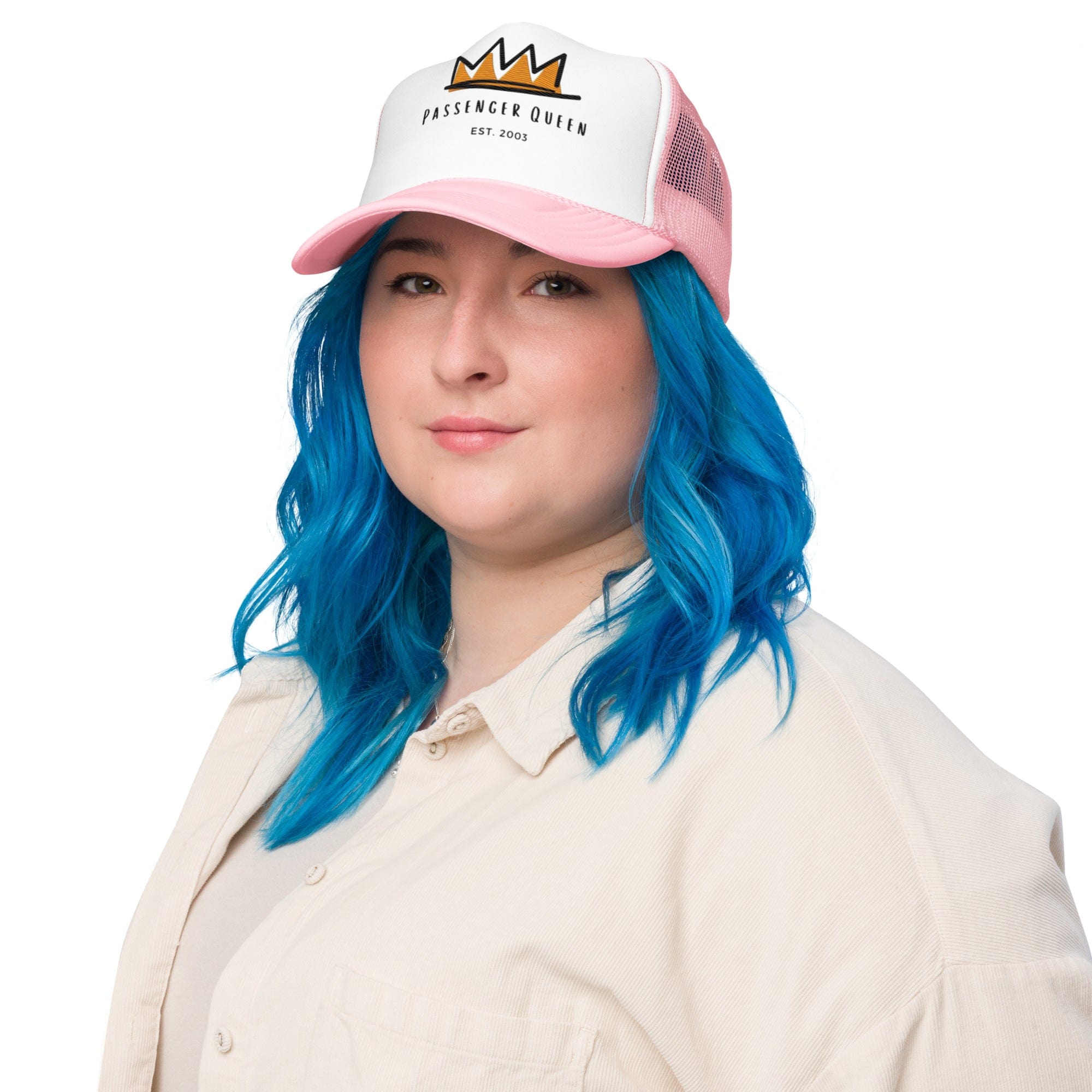  Light Pink Passenger Queen Foam Trucker Hat
