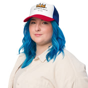 TunerGenix White / Royal / Red Passenger Queen Foam Trucker Hat