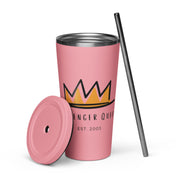 TunerGenix Insulated Tumble Pink Passenger Queen Insulated Tumbler with a Straw