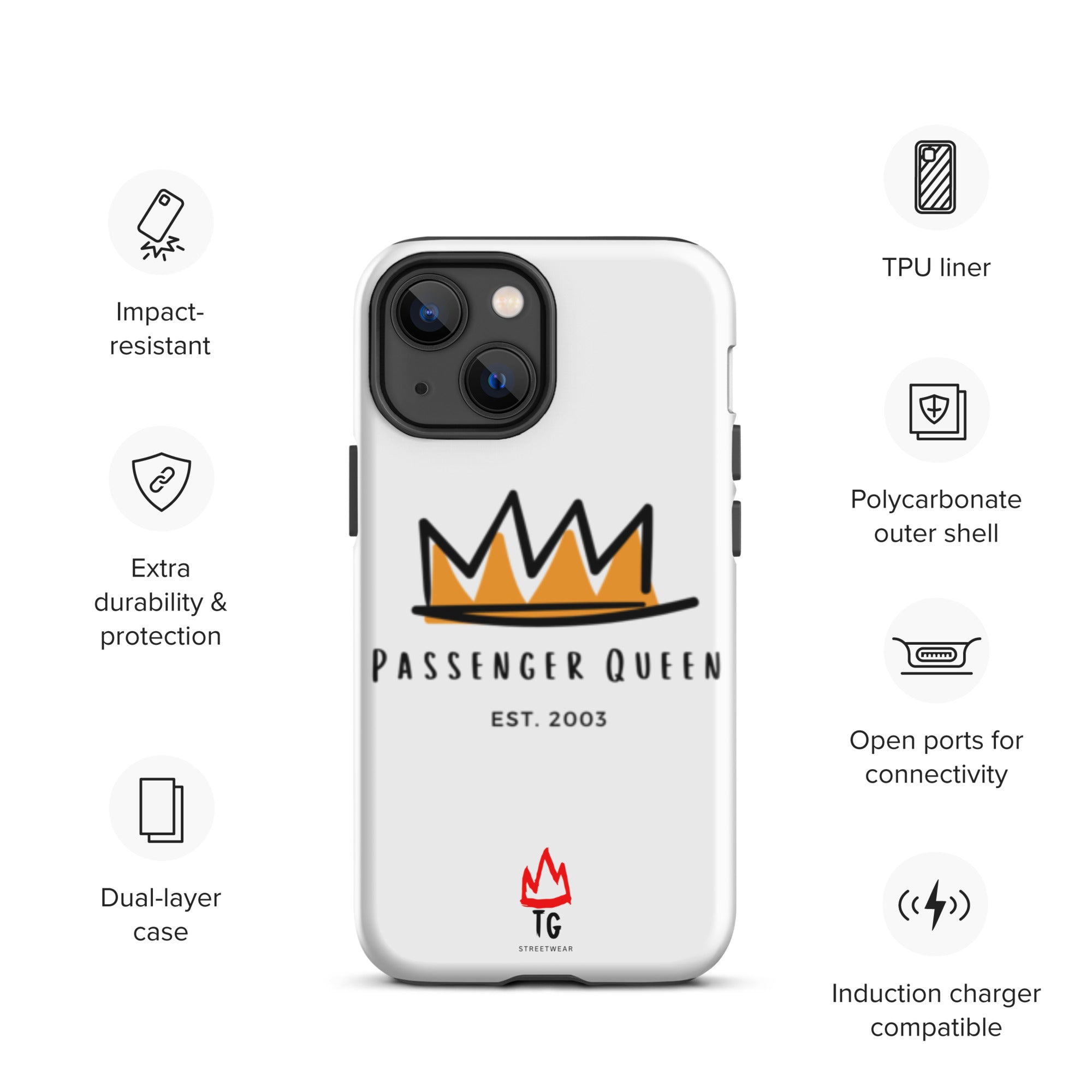 TunerGenix Phone Case Passenger Queen Tough Case for iPhone®
