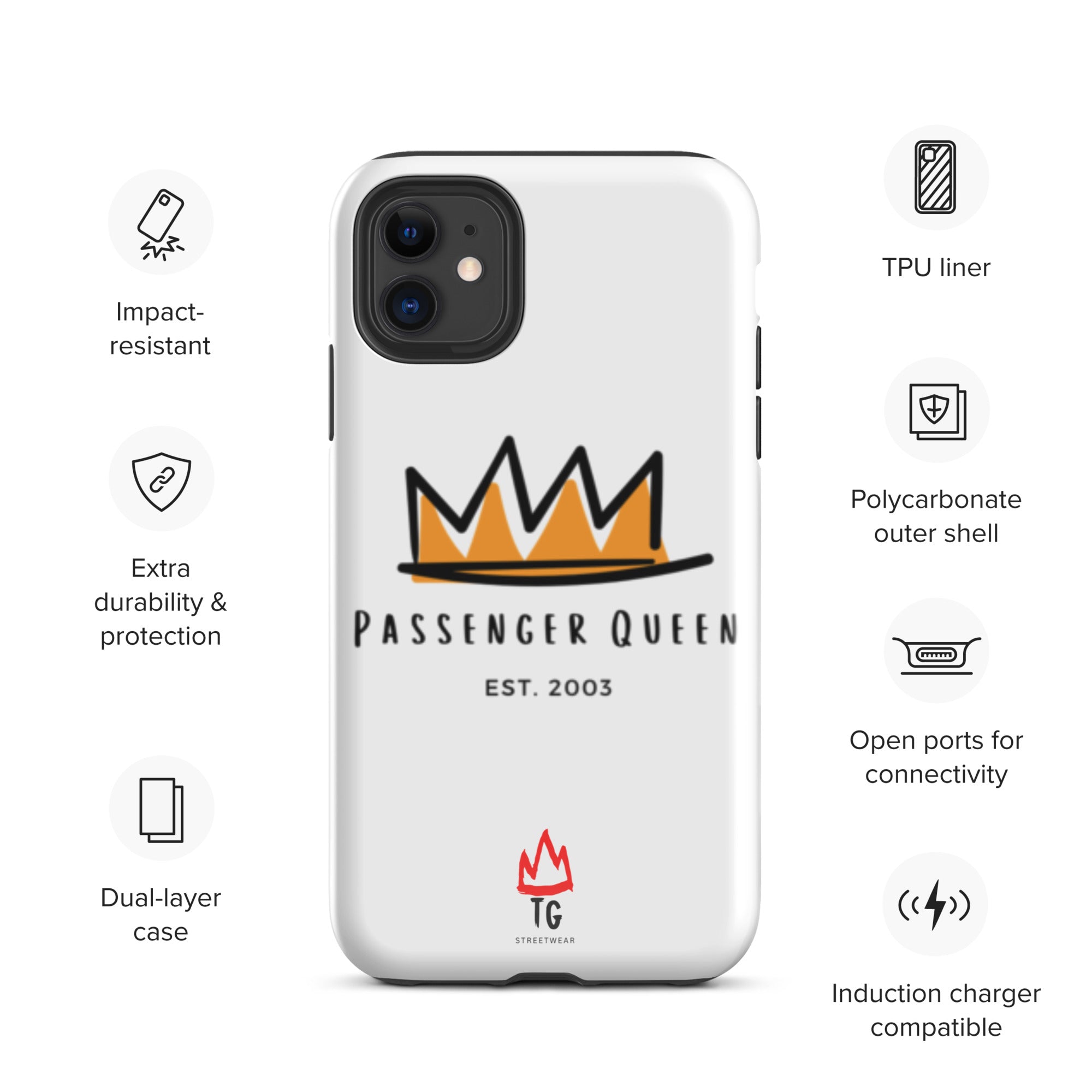 TunerGenix Glossy / iPhone 11 Passenger Queen Tough Case for iPhone®