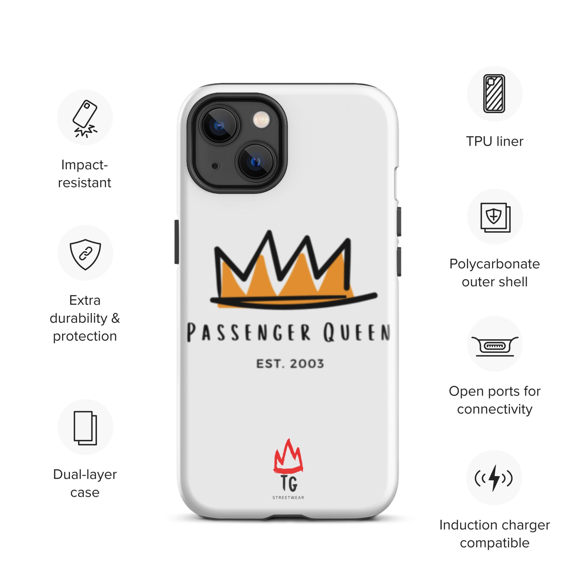 TunerGenix Phone Case Glossy / iPhone 13 Passenger Queen Tough Case for iPhone®