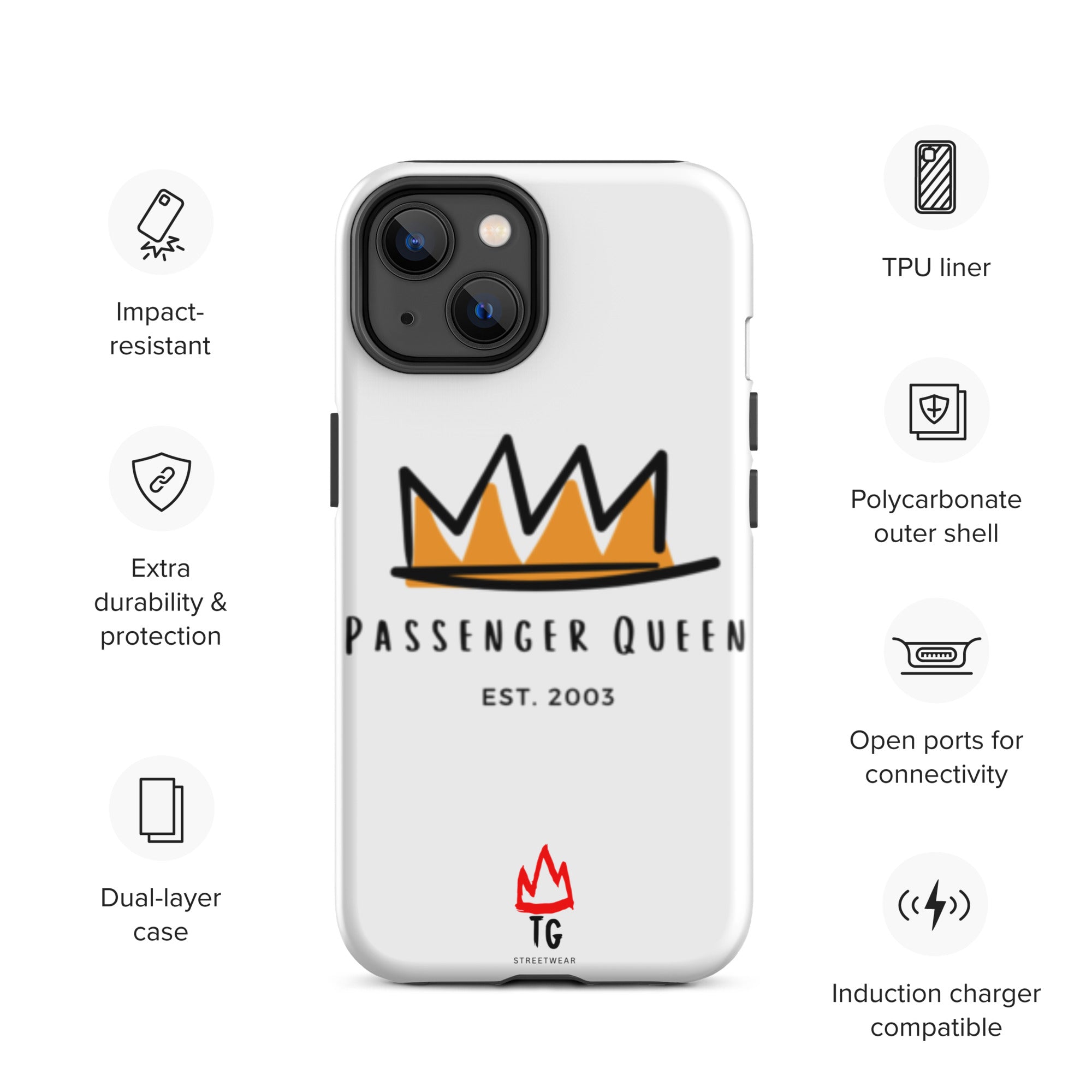 TunerGenix Phone Case Matte / iPhone 14 Passenger Queen Tough Case for iPhone®