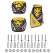 TunerGenix Interior Accessories Yellow Performance Pedal Set