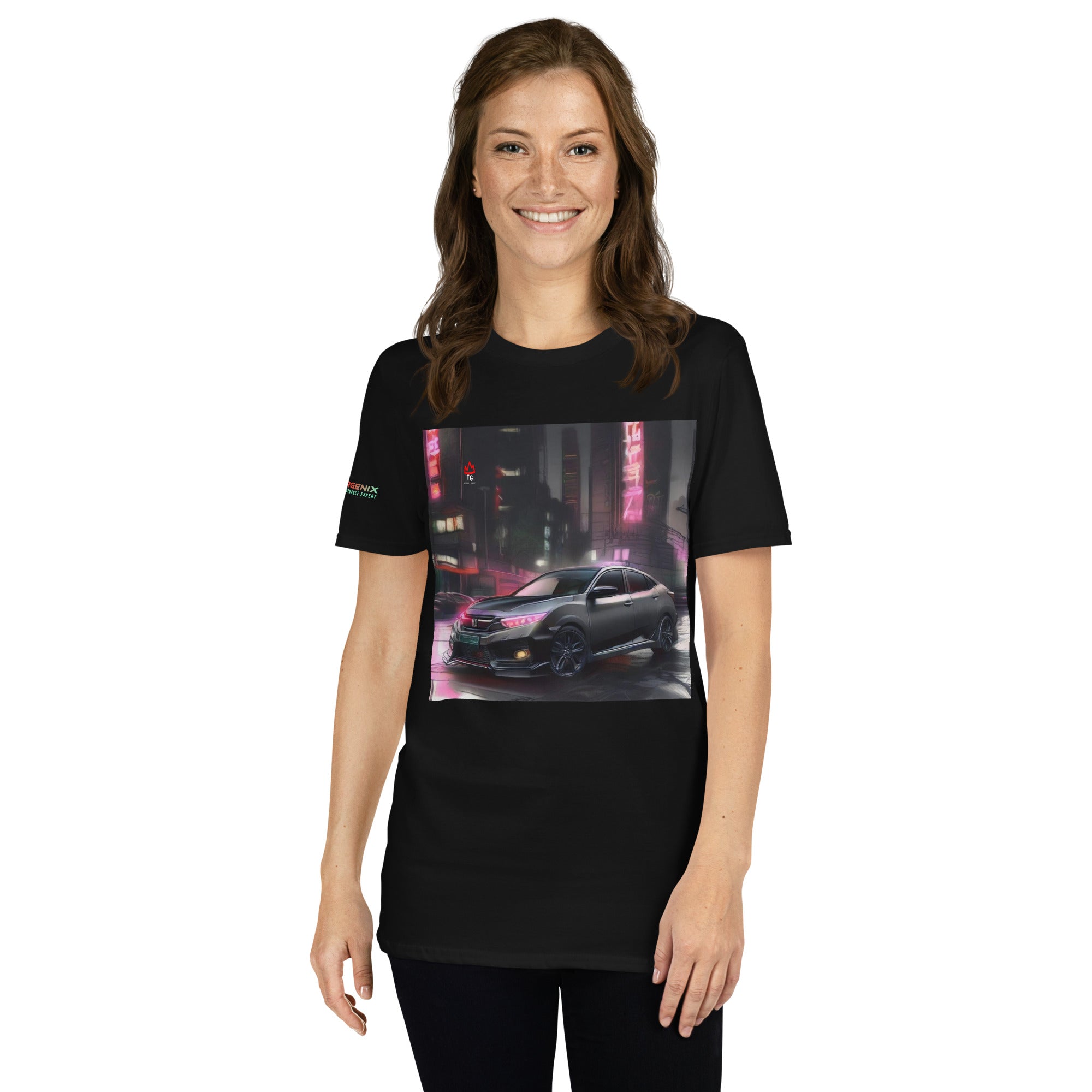 TunerGenix Apparel/Misc Black / S Pink Night Short-Sleeve Unisex T-Shirt