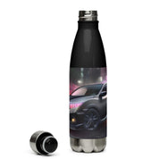 TunerGenix Water Bottle Black Pink Night Stainless Steel Water Bottle