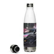 TunerGenix Water Bottle White Pink Night Stainless Steel Water Bottle