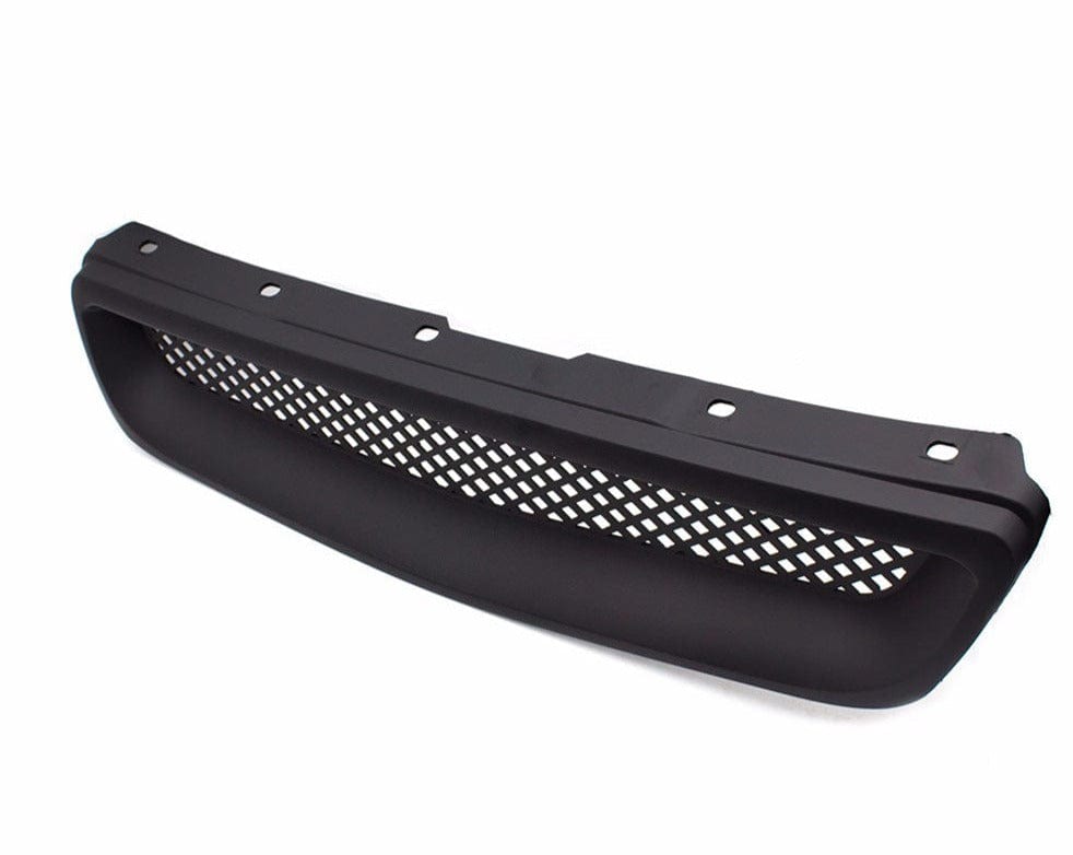 TunerGenix Front Grille Racing Front Grille for Honda Civic Black 96-98