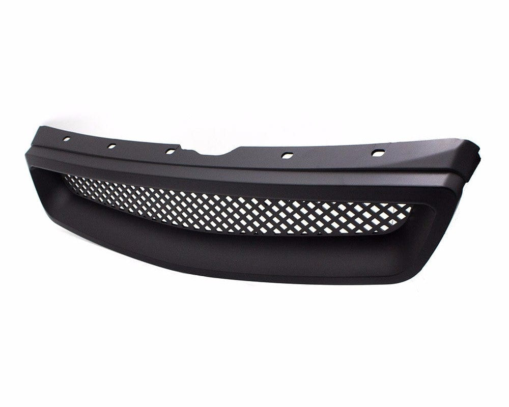 TunerGenix Front Grille Racing Front Grille for Honda Civic Type R Black 99-00
