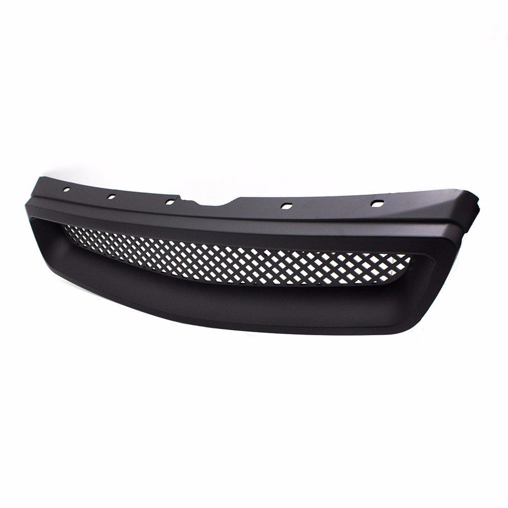 TunerGenix Front Grille Racing Front Grille for Honda Civic Type R Black 99-00