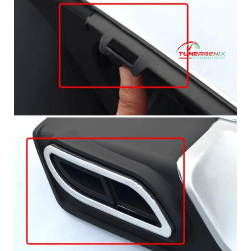 TunerGenix Rear Diffuser Rear Diffuser for Honda Civic 10Th Gen 2016-2020