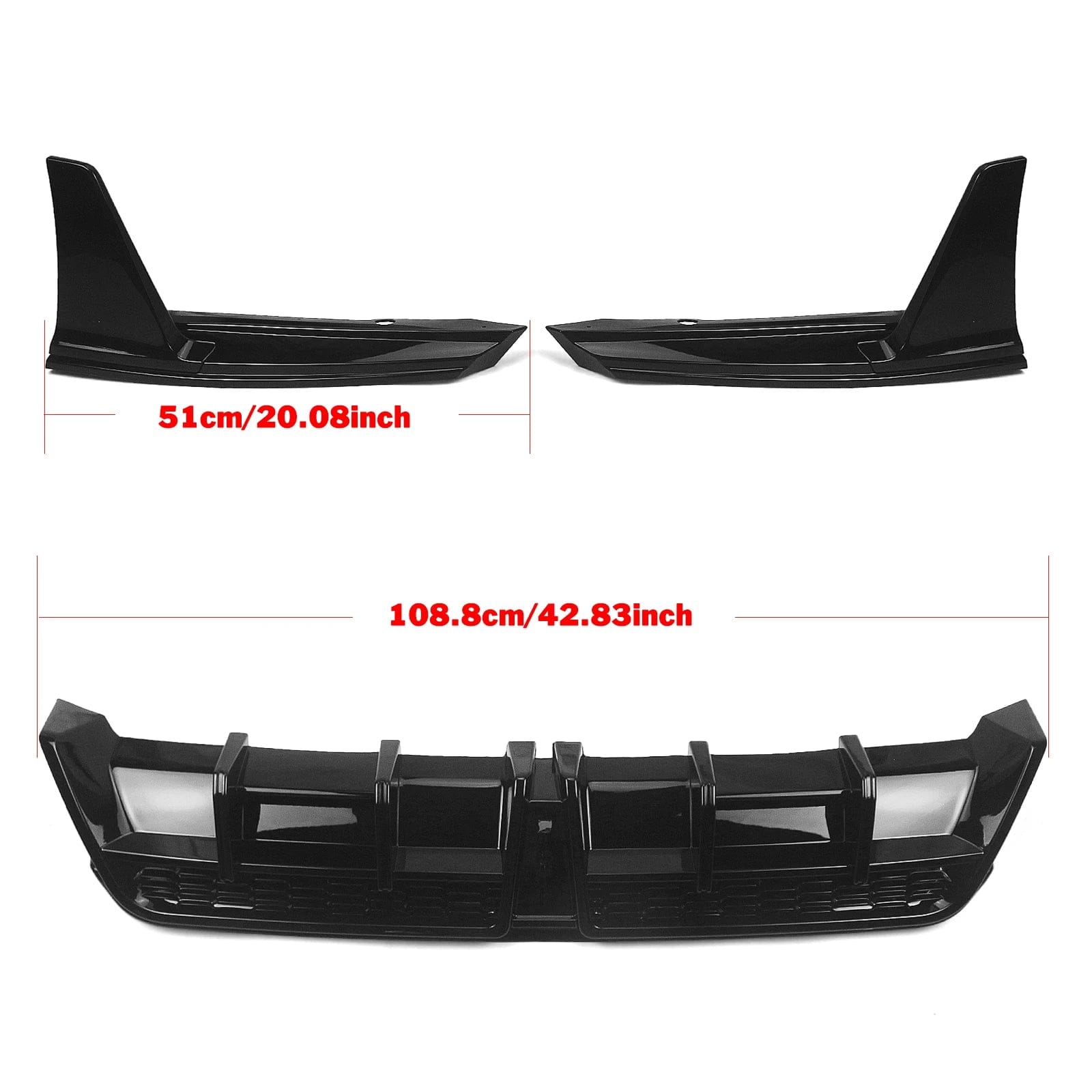 TunerGenix Exterior Accessories Rear Diffuser for Toyota Camry SE XSE 18-24