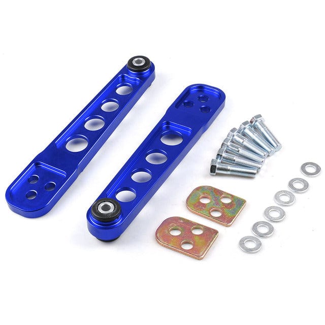 TunerGenix Tie Bar Blue Rear Lower Control Arm Tie Bar for Honda Civic 01-05 2PCS/Set