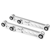 TunerGenix Tie Bar Silver Rear Lower Control Arm Tie Bar for Honda Civic 88-95 2PCS/Set