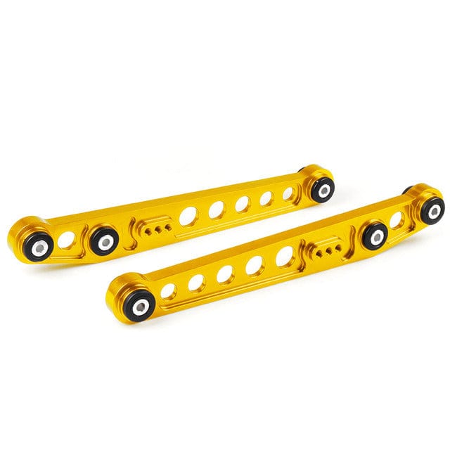 TunerGenix Tie Bar Gold Rear Lower Control Arm Tie Bar for Honda Civic 96-00 2PCS/Set