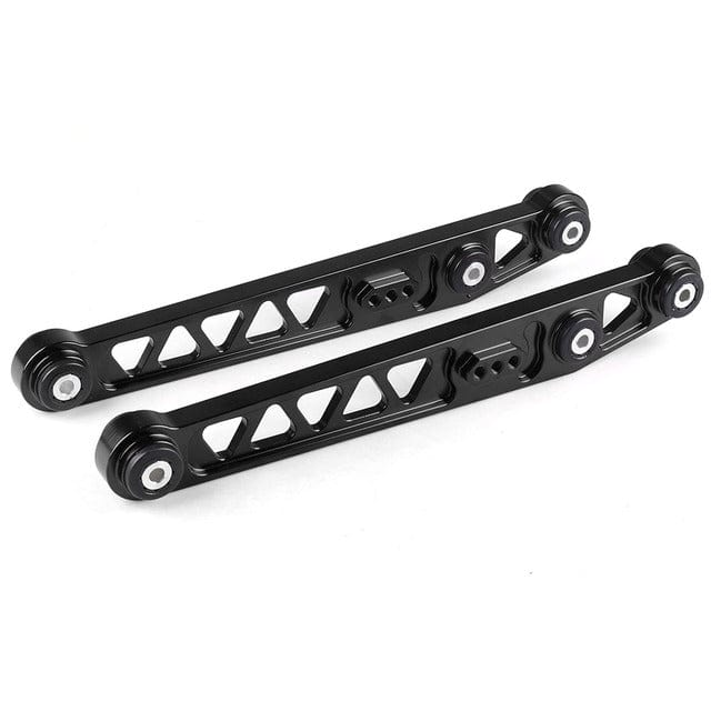 TunerGenix Tie Bar Black Rear Lower Control Arm Tie Bar for Honda Civic 96-00 SI 2PCS/Set