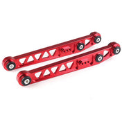 TunerGenix Tie Bar Red Rear Lower Control Arm Tie Bar for Honda Civic 96-00 SI 2PCS/Set