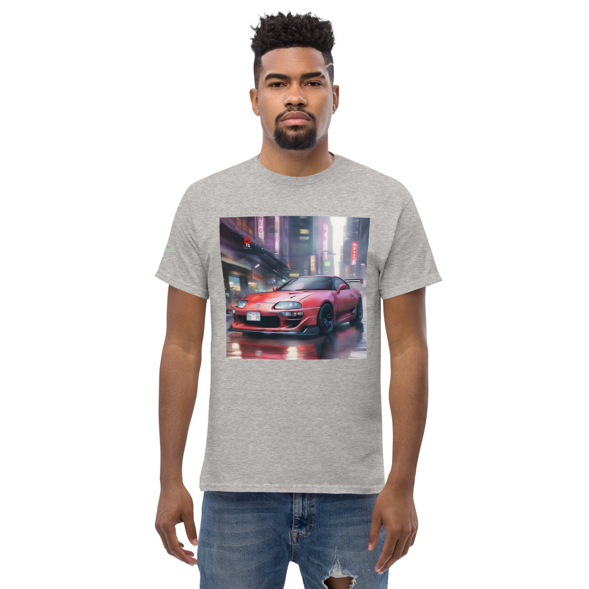 TunerGenix Classic Tee Sport Grey / S Red Supra Men's Classic Tee