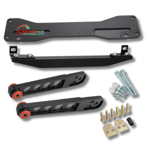 TunerGenix Subframe Brace Kit Black Subframe Brace Kit for Honda Civic Si/EP3 01-05