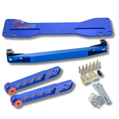 TunerGenix Subframe Brace Kit Blue Subframe Brace Kit for Honda Civic Si/EP3 01-05