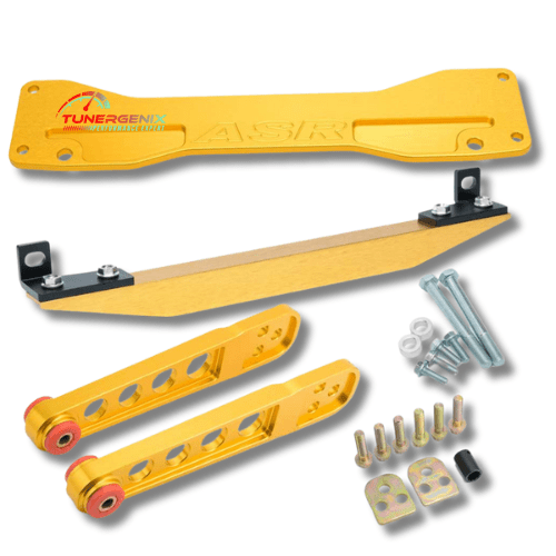 TunerGenix Subframe Brace Kit Gold Subframe Brace Kit for Honda Civic Si/EP3 01-05