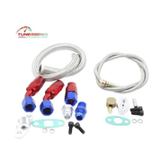 TunerGenix turbo kit Honda Civic 2002 with braided hoses and assorted fittings