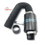 TunerGenix Cold Air Intake No Fan Universal Racing Carbon Fiber Cold Air Intake