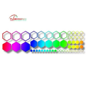 TunerGenix Vinyl Decal Multi-Color Honeycomb Vinyl Decal