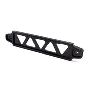 TunerGenix black performance battery tie down with triangular cutouts for secure battery hold