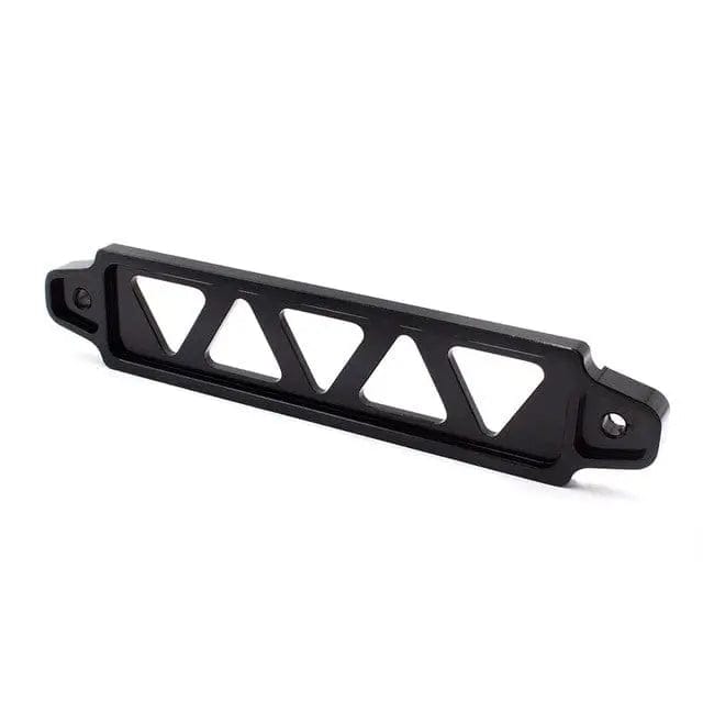 TunerGenix black performance battery tie down with triangular cutouts for secure battery hold